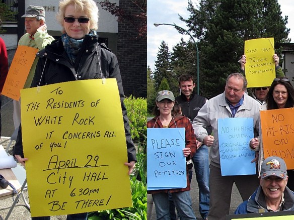 The Rally on Vidal with Lilians Sign